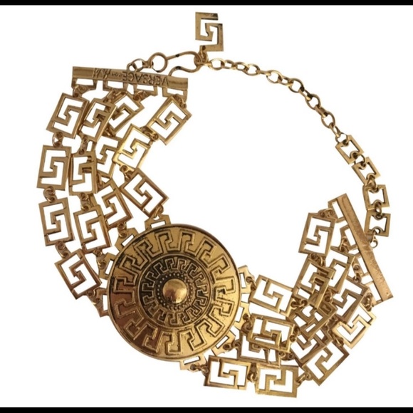 VERSACE FOR H&M GOLD MEDALLION CHOKER NECKLACE H&M CRUISE COLLECTION 2011 BN - Picture 2 of 9